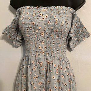 Silk Chiffon Tiered Ruffle Strapless Mini Dress